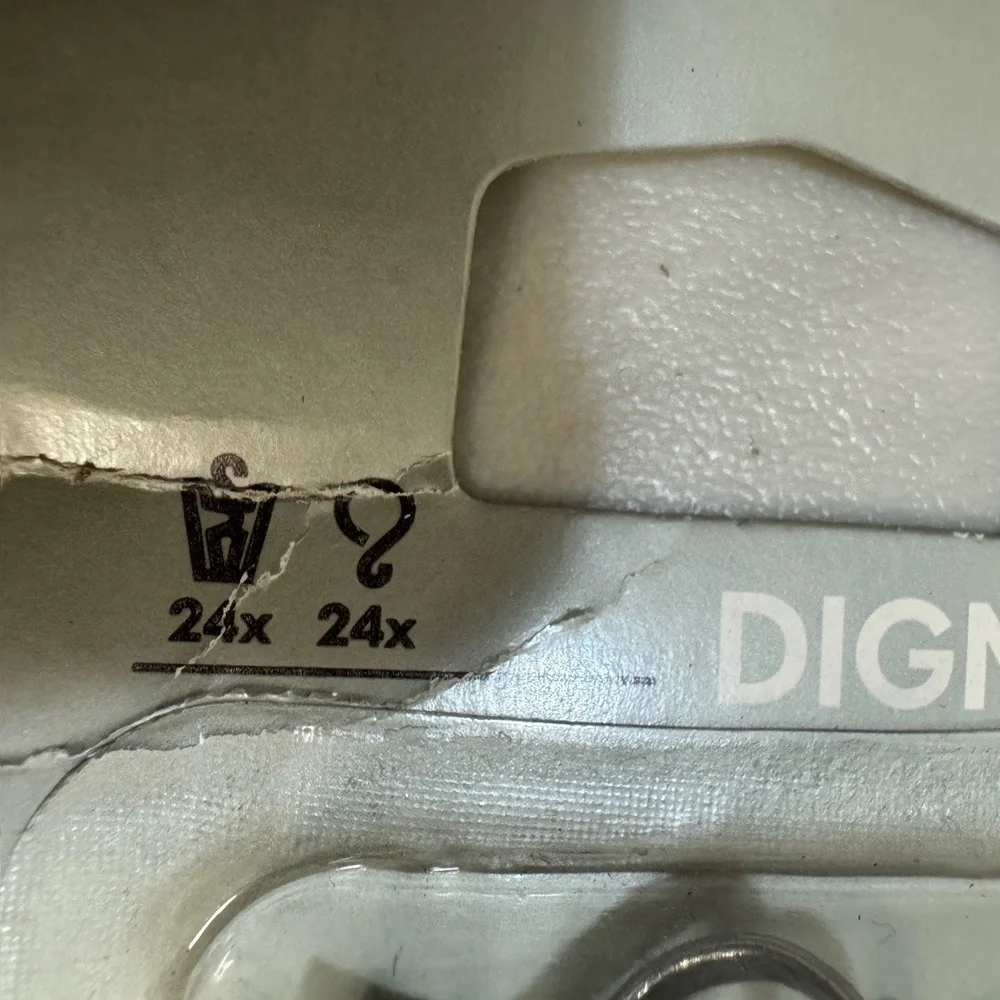 NWT DIGNITET IKEA Silver Curtain Clips Hooks 24 Pc Stainless Steel Home Living
